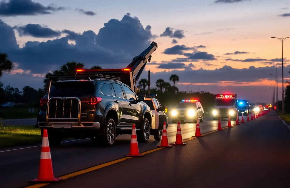 Commercial wheel-lift tow in Doral, FL